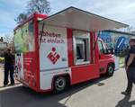 =Fiat Ducato, der Sparkasse MITTELTH�RINGEN unterwegs als fahrender Geldautomat, steht im April 2026 im EGA-Park in Erfurt