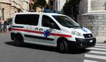 =Fiat Scudo von  Monaco Plaza Ambulances  steht im Stadtgebiet von Monaco im September 2017