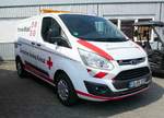=Ford Transit als Servicefahrzeug des DRK Fulda, ausgestellt beim  Roten Sommer  2018 in Fulda.