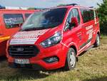 =Ford Transit Custom als MTW der Feuerwehr LAUTERBACH, abgestellt auf dem Parkplatz der RettMobil 2025