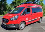 =Ford Transit Tourneo Custom der Feuerwehr HÜNFELD, eingesetzt zur Verkehrslenkung anl.