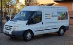 =Ford Transit vom Malerbetrieb LEWINSKI steht im November 2020 in Hünfeld
