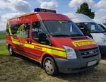 =Ford Transit der Feuerwehr Stadt KARBEN gesehen in Fulda anl. der RettMobil im Mai 2022