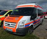 =Ford Transit der JOHANNITER, abgestellt auf dem Parkplatz der RettMobil 2022 in Fulda