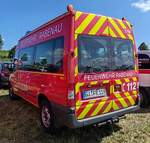 =Ford Transit als MTW der Feuerwehr RABENAU, steht auf dem Parkplatz der 2025er Rettmobil in Fulda