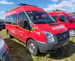 =Ford Transit als MTW der Feuerwehr RABENAU, steht auf dem Parkplatz der 2025er Rettmobil in Fulda