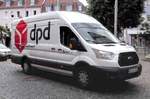 =Ford Transit von dpd steht im Juni 2017 in Hünfeld