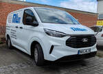 =Ford Transit Custom der Firma STEIN steht auf einer Baustelle in Fulda, 03-2026