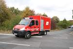 Feuerwehr Frankfurt am Main IVECO Daily GW (Florian Frankfurt 14) am 27.10.18 bei der Herbstabschlussübung der Jugendfeuerwehr