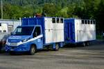 Ein Iveco Viehtransporter von Br�hlmann am 1.6.26 in Malters.
