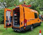 =Iveco Daily von der  Die Autobahn GmbH  steht auf einer Pr�sentationsfl�che beim Hessentag in Fulda, 06-2026