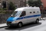=MB Sprinter des hessischen Justizverwaltung steht im Juli 2018 am Amtsgericht in Hünfeld