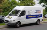 MB Sprinter von  premio  steht im Juni 2019 in Hünfeld