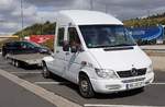 MB Sprinter rastet im September 2019 an der A 7