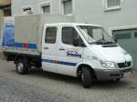 MB Sprinter der Malerfirma BR�UNING als Doppelkabiner mit kurzer Ladepritsche in 36088 H�nfeld, Mai 2010