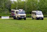Mercedes-Benz Vario und Sprinter auf dem Festplatz im Seebad Heringsdorf.