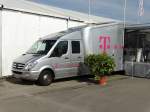 Mercedes Benz Sprinter der Telekom am 28.04.15 in Mannheim auf den Maimarkt