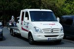 =MB Sprinter als Fahrzeugtransporter steht auf dem Parkplatz Fichtelberg im Juli 2016