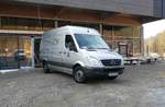 =MB Sprinter steht auf einer Baustelle in 36100 Petersberg-Marbach, 01-2017