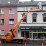 =MB Sprinter als Arbeitsbühnenfahrzeug im Dezember in Hünfeld