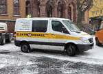 =MB Sprinter von ELEKTRO-HENKEL steht vor dem Hünfelder Rathaus, 01-2019