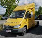 =MB Sprinter der Firma PFANNER steht auf dem Parkplatzgelände der RettMobil 2022 in Fulda, 05-2022