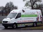 MB-SPRINTER wartet frisch beklebt, und somit abholbereit vorm Beschriftungszentrum in Ried;110226