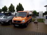 Ein Mercedes Benz Sprinter von Juwi in W�rrstadt am 19.07.11