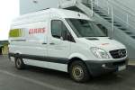 MB Sprinter als Werbetr�ger der Firma  CLAAS  geh�rt zur neuen Claas-Niederlassung in H�nfeld-Michelsrombach, Juni 2013