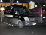MB Sprinter von  GOLLNERS , gesehen an der Brita-Arena in Wiesbaden im Dezember 2015 