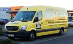 =MB Sprinter von  Balkonbau LAUER  steht auf einem Parkplatz in Fulda, August 2016