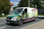 =MB Sprinter mit COLBITZER-Werbung unterwegs in Halberstadt, Juli 2016
