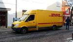 =Mercedes Benz Sprinter von DHL unterwegs in 36088 Hünfeld, 01-2017