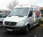 =MB Sprinter der Belarusvertretung steht im Februar 2017 bei der Hessischen Landwirtschaftsausstellung in Alsfeld