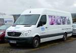 =MB Sprinter von  SUEVIA  steht im Februar 2017 auf dem Parkplatz bei der Hessischen Landwirtschaftsausstellung in Alsfeld