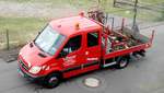=MB Sprinter unterwegs in Petersberg-Marbach zur Entleerung der Kanalschachteimer, Juni 2017