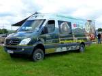 MB Sprinter als Rumpel - das Rhöner Umweltmobil gesehen bei der Kreistierschau des LK Fulda in Petersberg-Melzdorf, Juni 2014