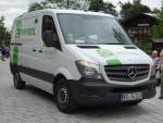 MB Sprinter der Firma  VIVISOL  steht zur Entladung in Königsee, Juli 2015