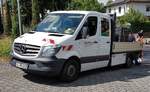 =MB Sprinter der PEEGUT-Gruppe steht auf einer Baustelle in Hünfeld, 07-2020