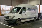 =MB Sprinter der Firma FEHRMANN steht im Oktober 2021 in Petersberg