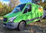 =MB Sprinter eines Ausstellers steht auf dem Ausstellerparkplatz bei der Bulldogmesse in Alsfeld, 10-2025