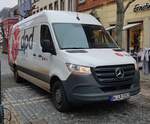 =MB Sprinter von DPD auf Zustelltour in Hünfeld, 11-2021