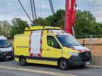 =MB Sprinter steht auf einer Großbaustelle in Hamburg, 05-2024