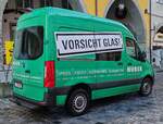 =MB Sprinter der Glaserei NUBER steht im Dezember 2023 in Lindau