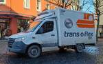 =MB Sprinter des Paketdienstleisters TRANS O FLEX unterwegs in Hünfeld, 01-2025