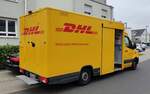 =MB Sprinter von DHL unterwegs in Petersberg im April 2025