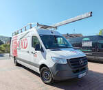 =MB Sprinter von KD-Sonnenschutzsysteme steht auf einem Parkplatz in Fulda, 05-2025