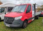 =MB Sprinter von LINKE-Metallbau steht auf dem Besucherparkplatz bei der Bulldogmesse in Alsfeld, 10-2025