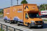 Ein MB Sprinter Klein H�ngerzug von Phu MWM am 11.9.26 bei Grauholz.