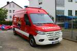 Brandschutzerziehung Hessen Landkreis Offenbach Mercedes Benz Sprinter Gerätewagen am 01.07.23 in Seligenstadt
